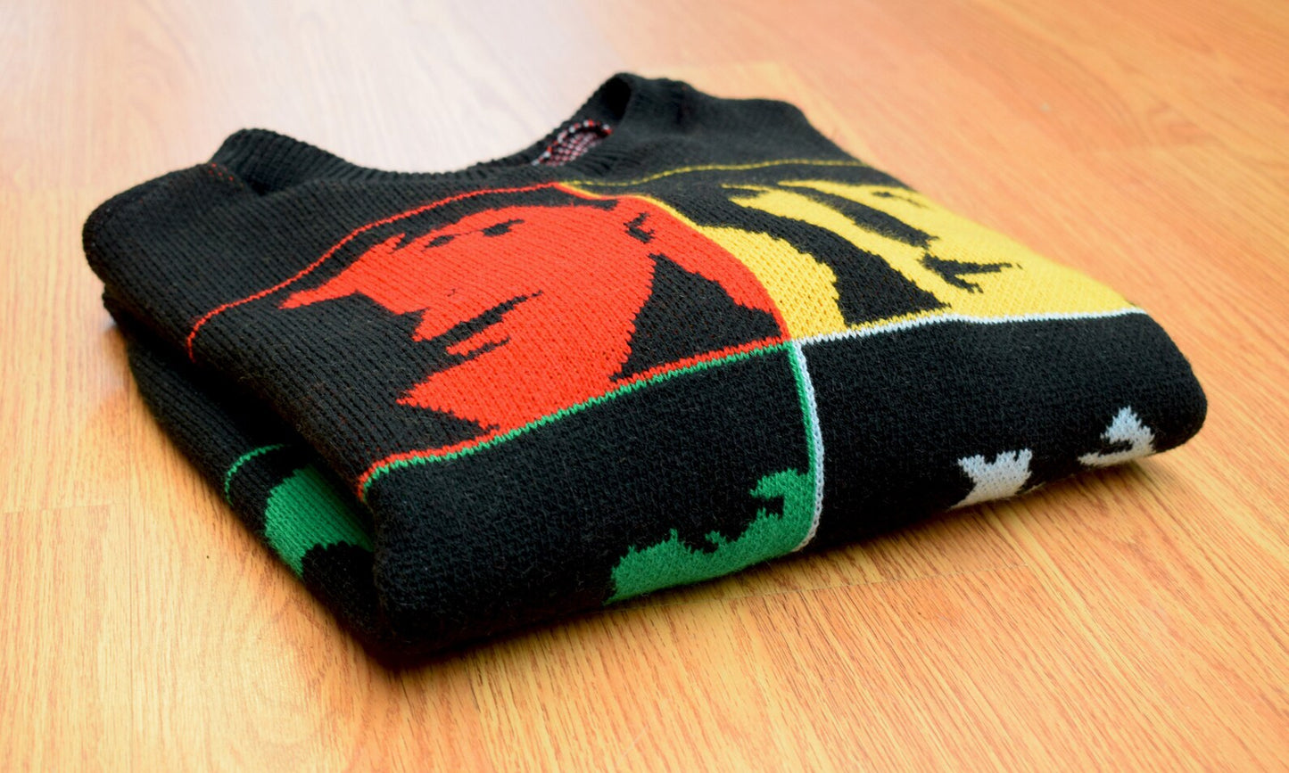 Beatles Pop Art Knit Sweater β Vintage Rock Unisex Sweater, Retro Music Lover Gift, Made in USA