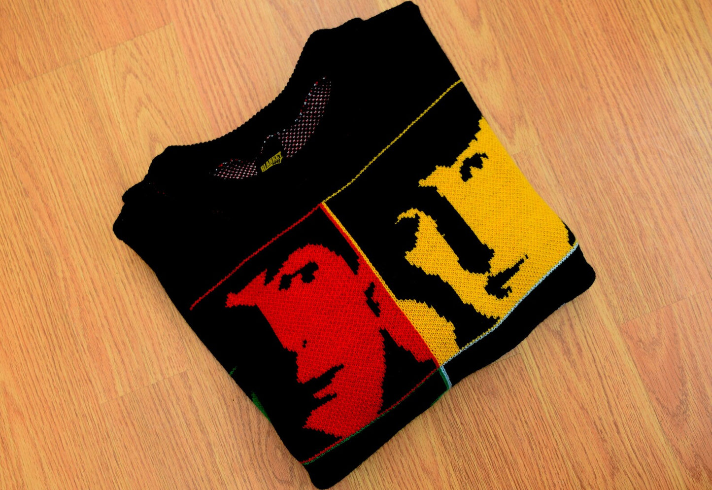 Beatles Pop Art Knit Sweater β Vintage Rock Unisex Sweater, Retro Music Lover Gift, Made in USA