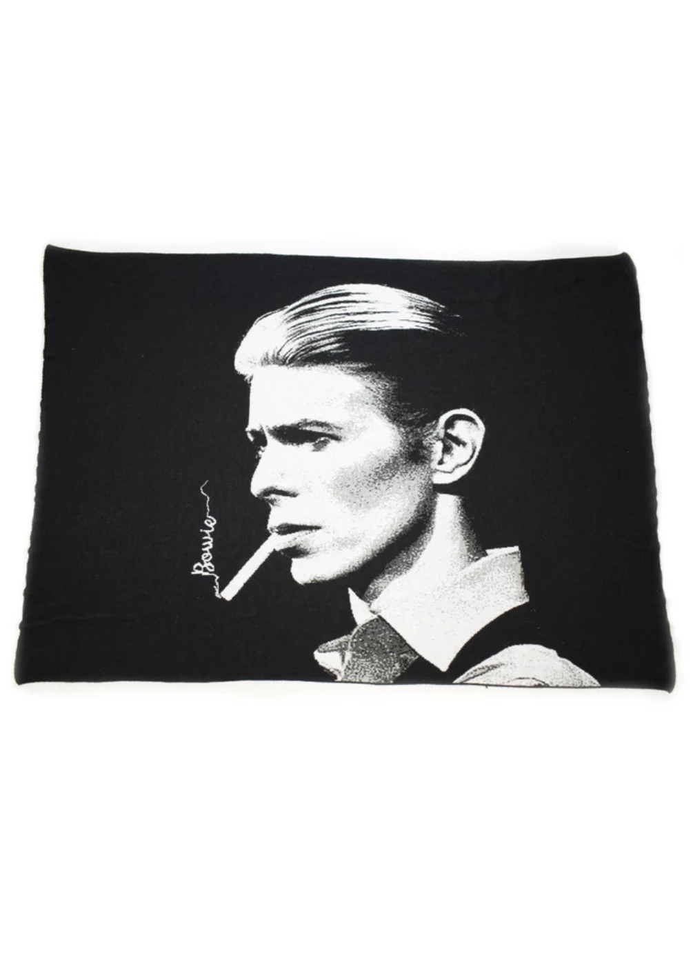 David Bowie Knit Throw Blanket β Iconic Rock Legend Gift, Music Lover Home Decor, Made in USA