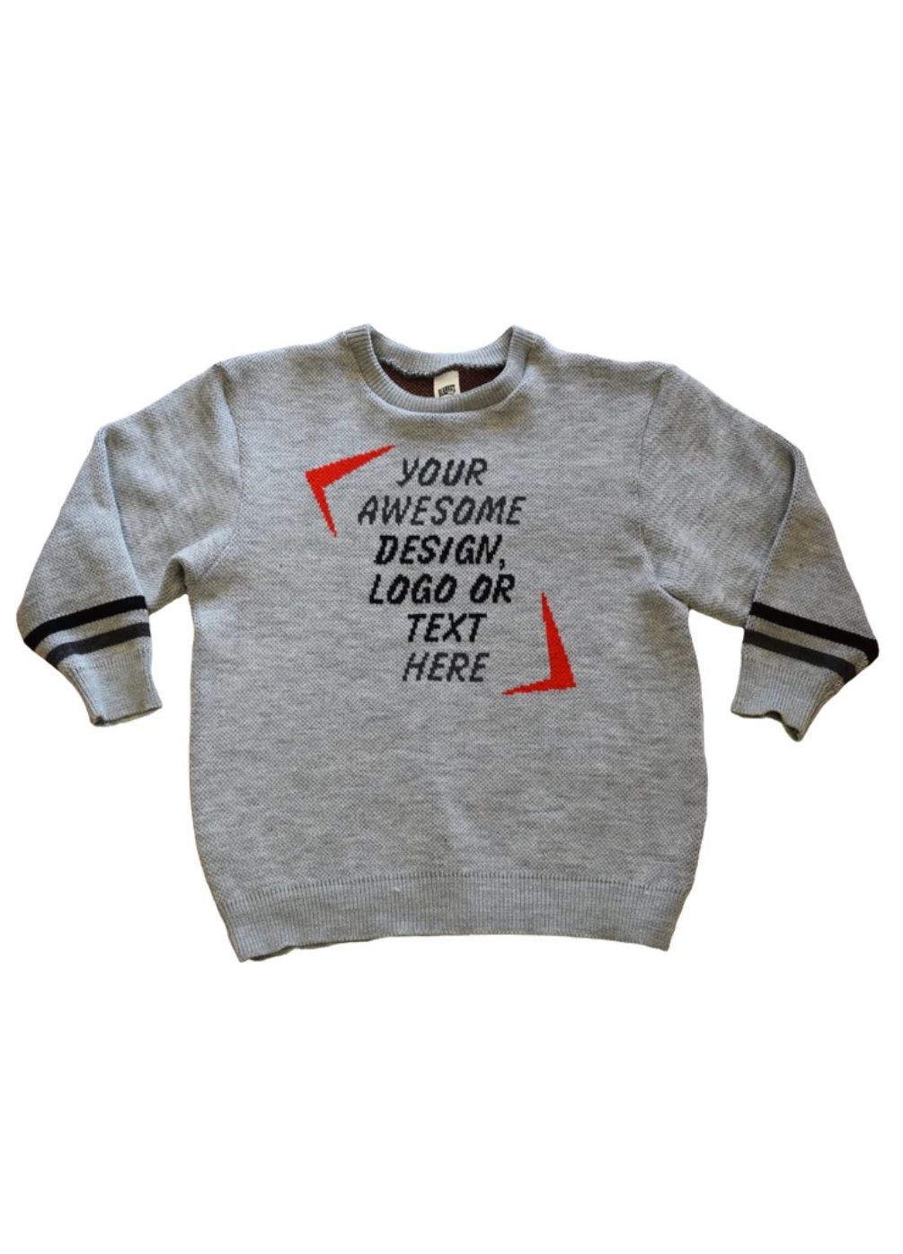 Custom Knit Sweater – Add Your Logo, Design, or Text | Personalized Company & Family Sweaters
