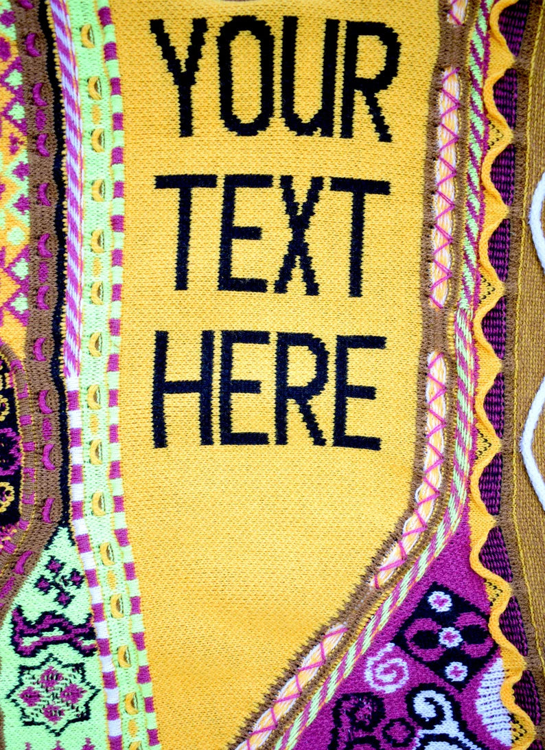 Custom Knit Sweater – Add Your Logo, Design, or Text | Personalized Company & Family Sweaters