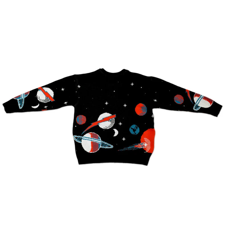 David Bowie Moonage Daydream Knit Sweater – Vintage Rock Unisex Sweater, Space Oddity Inspired, Made in USA