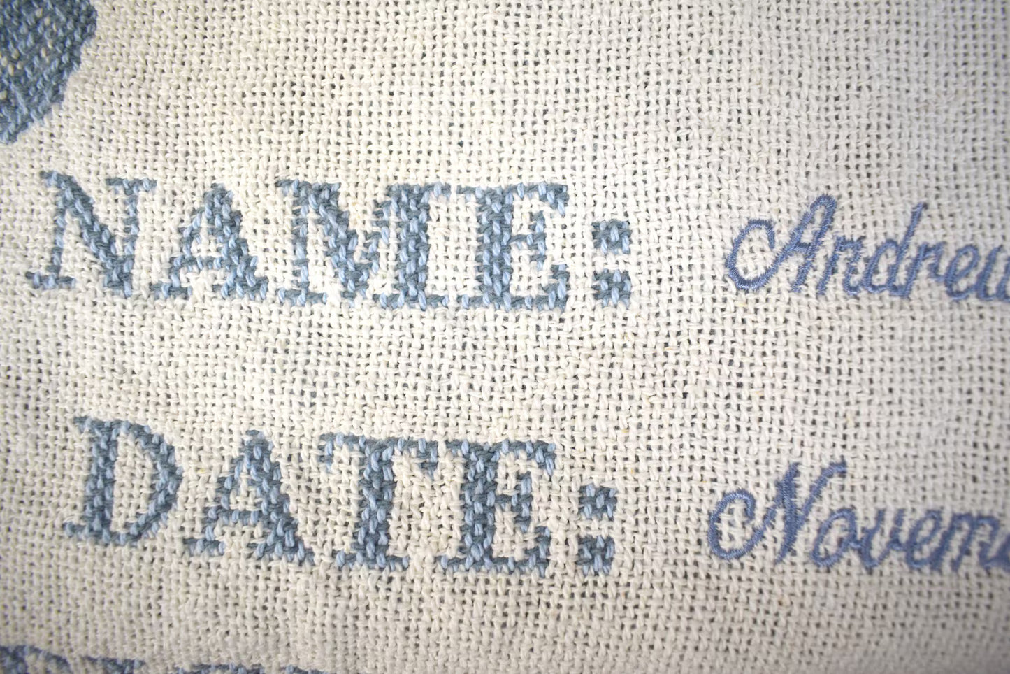 Personalized Woven Certificate of Birth Blanket – Pink or Blue
