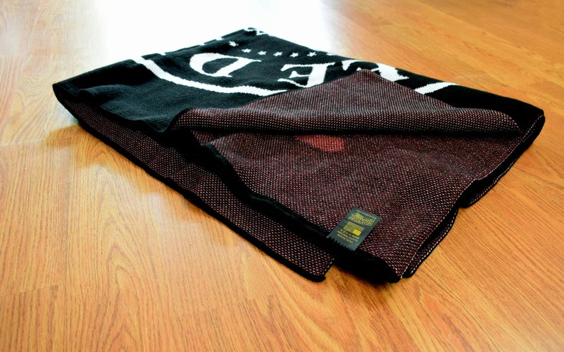 Ramones Knit Throw Blanket β Punk Rock Gift, Music Lover Home Decor, Made in USA