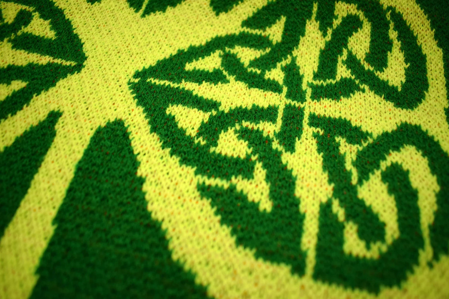 Born Lucky Personalized Baby Blanket – Custom Knit Name Blanket, Shamrock Design, Made in USA