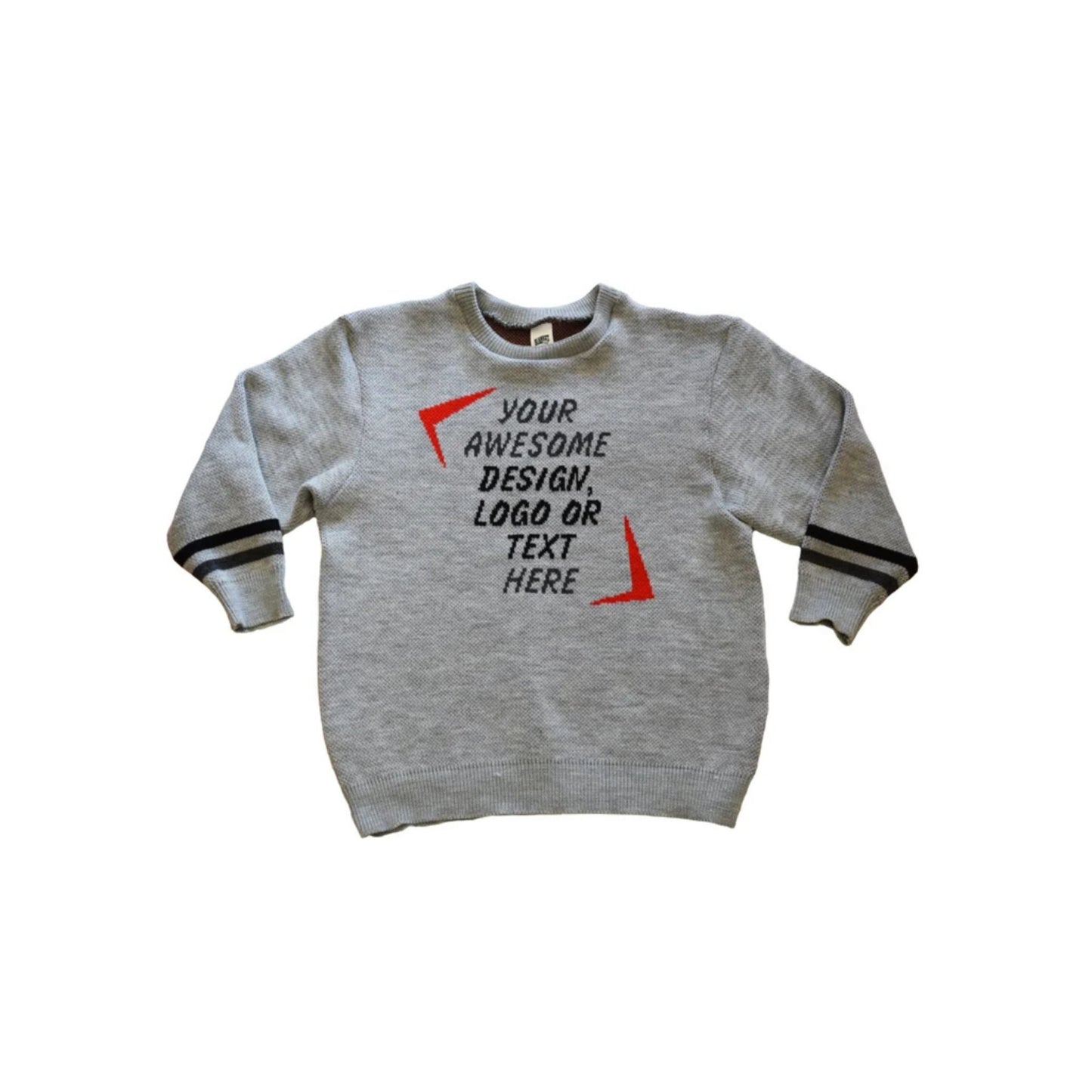 Custom Knit Sweater – Add Your Logo, Design, or Text | Personalized Company & Family Sweaters