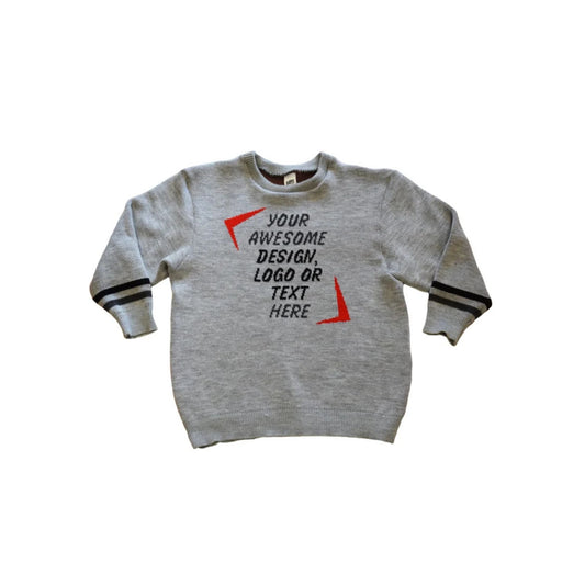 Custom Knit Sweater – Add Your Logo, Design, or Text | Personalized Company & Family Sweaters