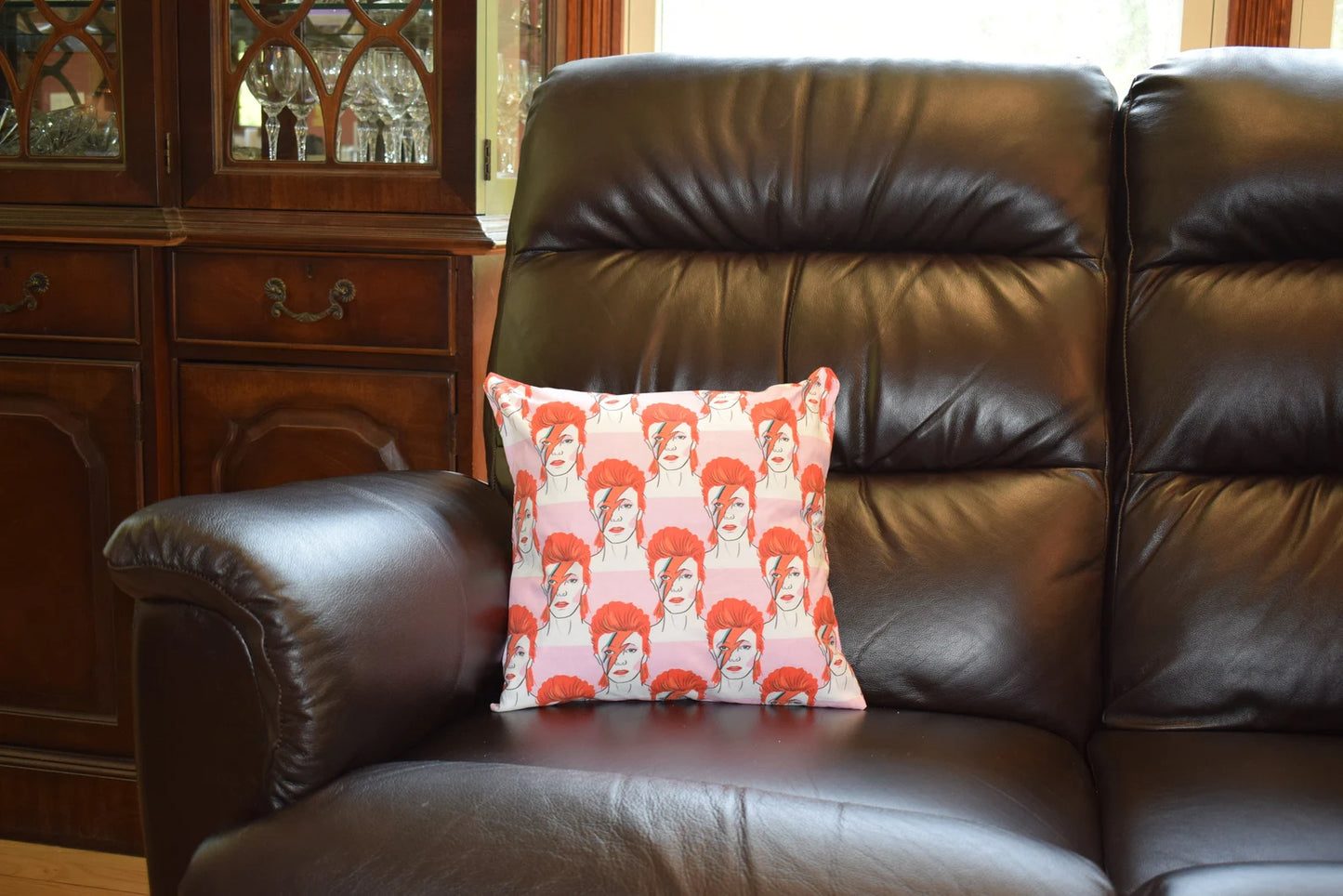 David Bowie Pillow (16" x 16")