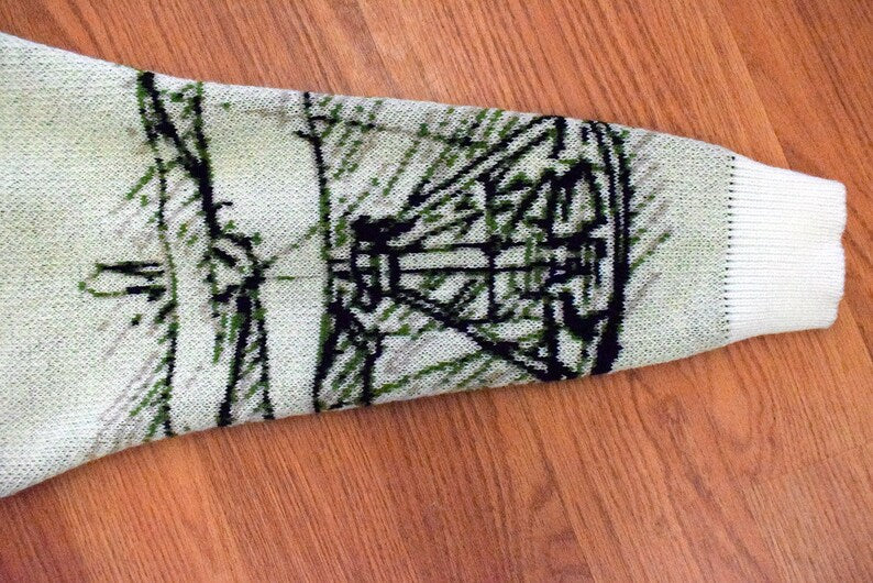 Leonardo da Vinci Mona Lisa Knit Sweater – Renaissance Art Unisex Sweater, Unique Gift for Artists & Art Lovers, Made in USA