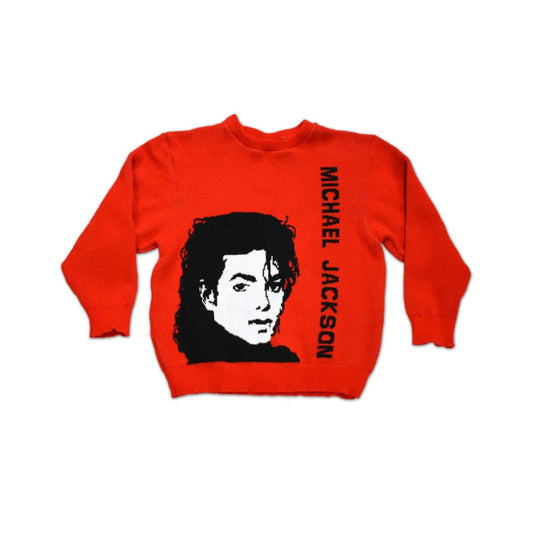 Michael Jackson Knit Sweater – ’80s Retro Pop Unisex Sweater, Vintage Music Fan Gift, Made in USA