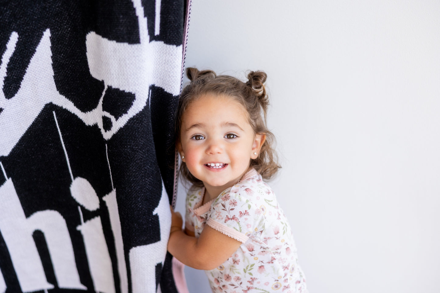 Personalized Godchild Baby Name Blanket – Knit Baptism & Christening Gift (Pink or Blue, Multiple Sizes)