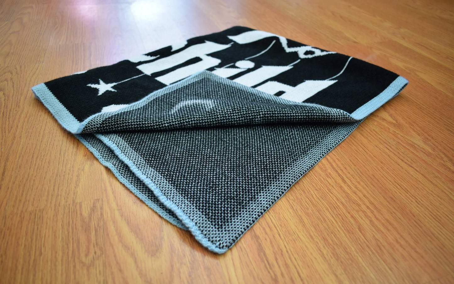 Personalized Godchild Baby Name Blanket – Knit Baptism & Christening Gift (Pink or Blue, Multiple Sizes)