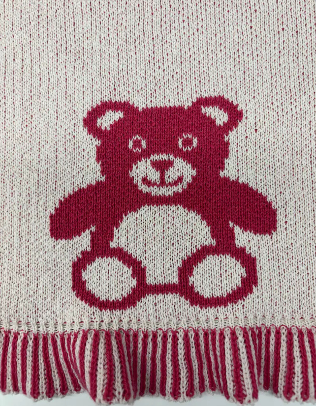 Personalized Toy Animal Knit Baby Blanket – Custom Name Birth Blanket & Play Mat, Made in USA