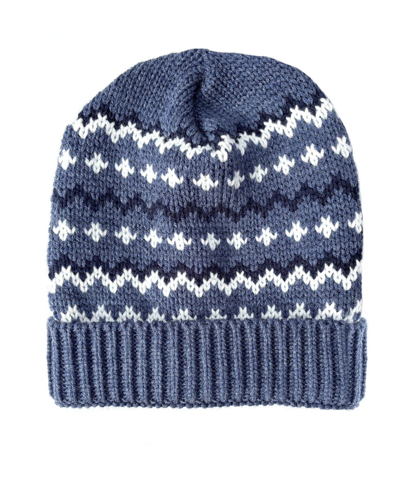 Bernie Sanders Inspired Cozy Knit Mittens – Brown & Cream or Blue & White Zig-Zag Pattern, Iconic Inauguration Mittens, Made in USA