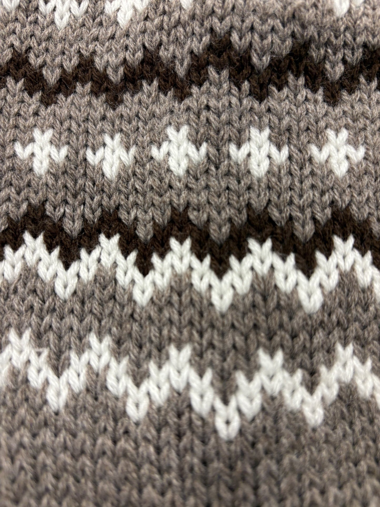 Bernie Sanders Inspired Cozy Knit Mittens – Brown & Cream or Blue & White Zig-Zag Pattern, Iconic Inauguration Mittens, Made in USA