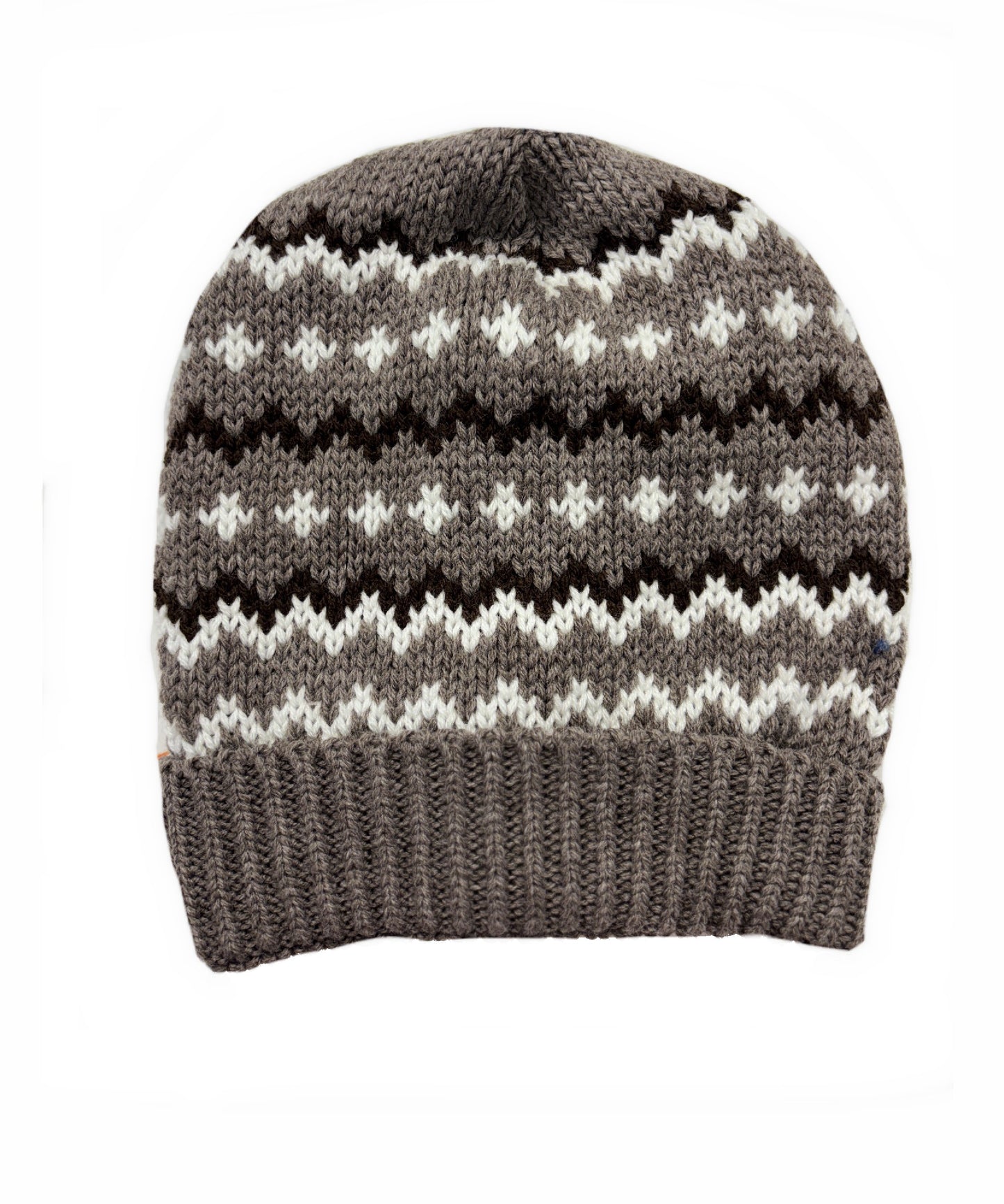 Bernie Sanders Inspired Cozy Knit Mittens – Brown & Cream or Blue & White Zig-Zag Pattern, Iconic Inauguration Mittens, Made in USA