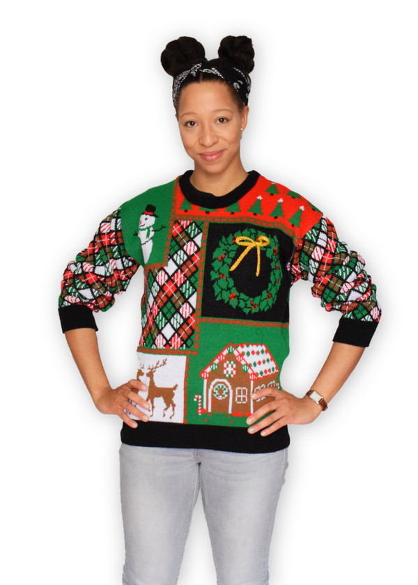 Patchwork Ugly Christmas Sweater