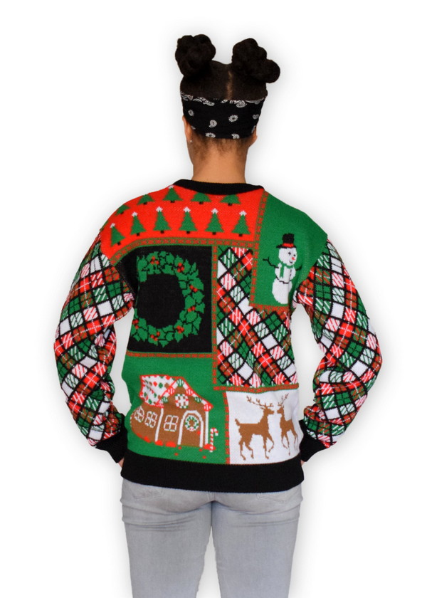 Patchwork Ugly Christmas Sweater