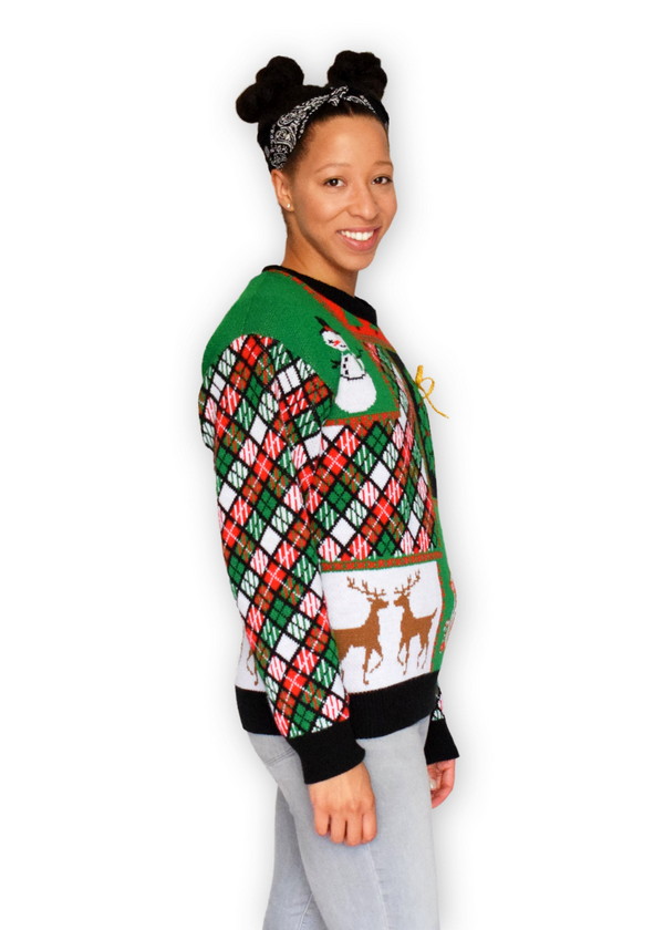 Patchwork Ugly Christmas Sweater